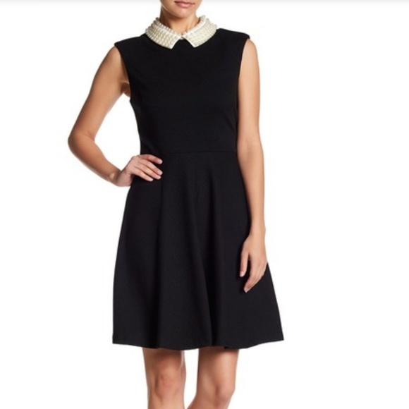 Betsey Johnson Dresses & Skirts - Betsey Johnson Pearl Collar Fit & Flare Dress